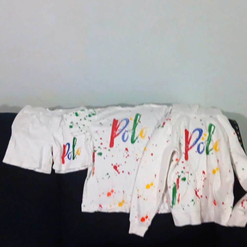 3 piece size 6 Ralph Lauren Polo short set